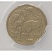 AUSTRALIA 2000 . ONE 1 DOLLAR COIN . ERROR . MULE . STRUCK ON TEN 10 CENTS